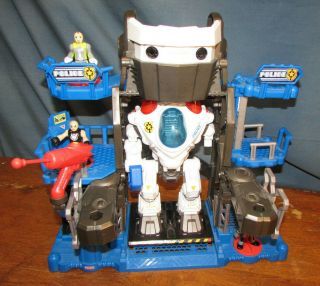 Fisher Price Imaginext Police Headquarters Playset With Robot & Figures
