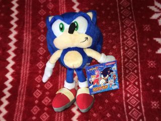 Official 8 " Sonic X Hedgehog Plush Sega Sonic Toy 2003 Sega Toys