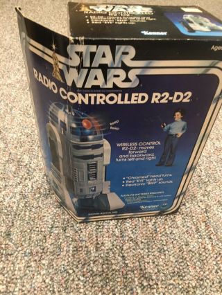 Vintage 1978 Kenner Star Wars Radio Controlled R2 - D2 W/ Box 2