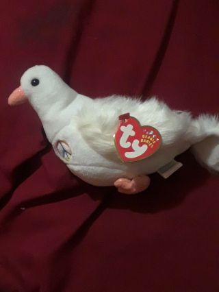 TY SERENITY the PEACE DOVE BEANIE BABY - TAG - 3
