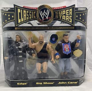 Wwe Superstars Edge,  Big Show & John Cena 3 Pack Action Figures Jakks Legends