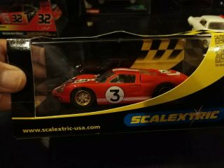Scalextric C2509 Ford Gt Mkii 1966 Lemans No.  3 1/32 Scale Slot Car