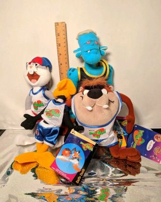 Looney Tunes Space Jam Stuffed Animals Figures Warner Bros Set (4)