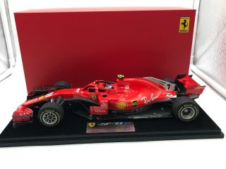 1/18 Looksmart Ferrari Sf71 - H 2018 Us Gp Winner Raikkonen Ls18f1018 Read Me