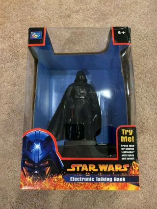 Star Wars Darth Vader Electronic Talking Bank Nib