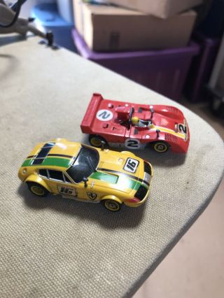 2 Afx Slot Cars - Both - Classic Ferrari Combo