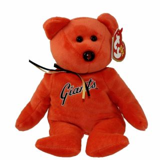 Ty Beanie Baby - Mlb Baseball Bear - San Francisco Giants (8.  5 Inch) - Mwmts