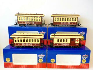 Ro/usa Trains G Scale Pennsylvania Rr 2 Passenger,  1 Observation &1 Combine Cars