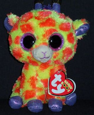 Ty Beanie Boo Buddy Darci The Giraffe Justice Excl.  9 Inches Mwmt Ret,