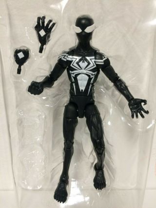 Marvel Legends Spider - Man Symbiote Black Costume (no Kingpin Baf Piece)
