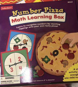 Lakeshore Number Pizza Board Game Preschool Counting