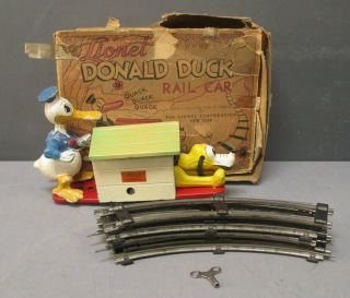 Lionel 1107 Donald Duck & Pluto Handcar/box