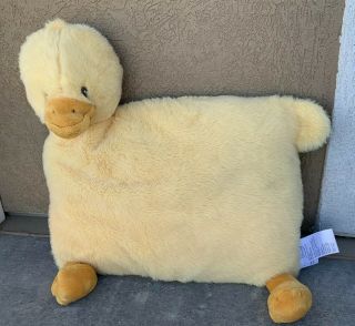 Little Miracles Costco Yellow Duck Snuggle Me Plush Pillow Stuffed Lovey Fold