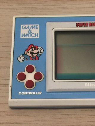 Mario Bros.  Game & Watch Nintendo 1988 Handheld YM - 105 J17 2