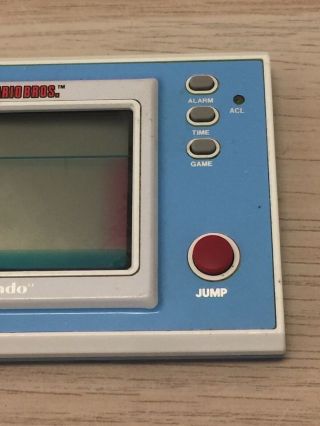 Mario Bros.  Game & Watch Nintendo 1988 Handheld YM - 105 J17 3