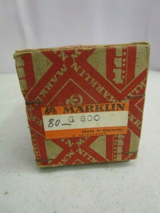 Vintage MARKLIN G 800 LOCOMOTIVE WITH TENDER With BOX & INSTRUCTIONS 12
