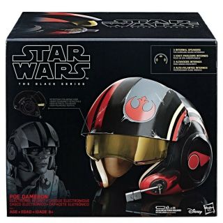 X1 Star Wars The Black Series Poe Dameron Electronic X - Wing Rebel Pilot Helmet
