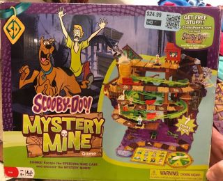 Complete Scooby - Doo Mystery Mine 2013 Pressman Board Game Hard To Find