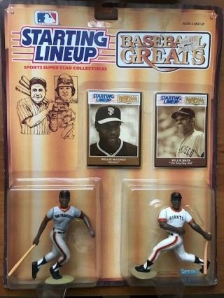 Willie Mays And Willie Mccovey 1989 Starting Line Up