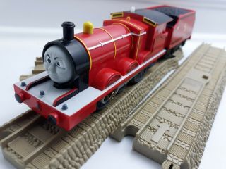Flip Face James Track Thomas & Friends Trackmaster Motorized Train 2006 Hit Toy