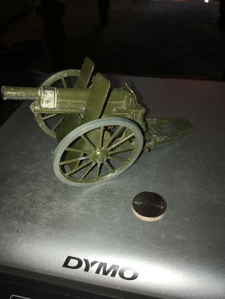 Vintage Artillery Cannon Die Cast Metal Made In London England 1940’s