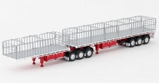 Drake Australian Maxitrans Freighter B - Double Trailer White & Red 1:50
