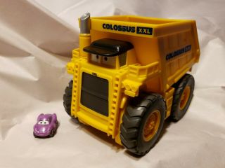 Colossus Xxl Dump Truck With 1 Car Disney Cars Micro Drifters Car Eater