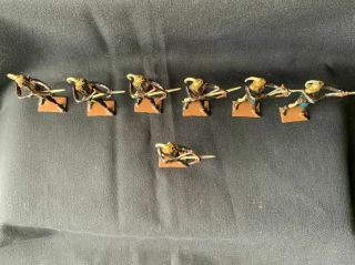 Vintage Britains Hollow Lead Toy Soldiers Togoland Warriors w/Bows and Arrows 4