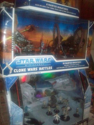 Star Wars Miniatures Clone Wars Starter,  Clone Wars Battles,  And Battle For Hoth