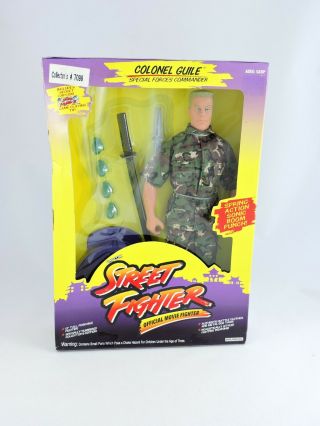 Colonel Guile 12 - In Figure Street Fighter Official Movie Fighter 1993 Hasbro Nip