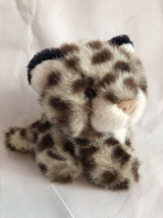 Rare Vintage A&a Aurora Plush 6 " Realistic Detailed Leopard Kitty Cat Lovey