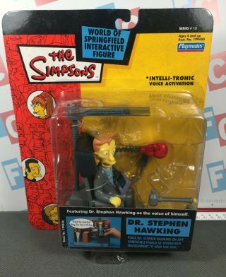 Playmates The Simpsons World Of Springfield Wos Dr Stephen Hawking Figure