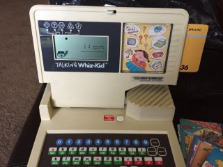 V - Tech Talking Whiz Kid Computer 47 Program Cards Vintage Toy 80s &