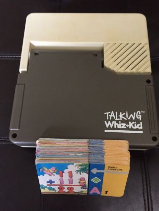 V - Tech Talking Whiz Kid Computer 47 Program Cards Vintage Toy 80s & 7