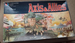 1984 Axis & Allies Milton Bradley Gamemaster Series Spring 1942 Euc