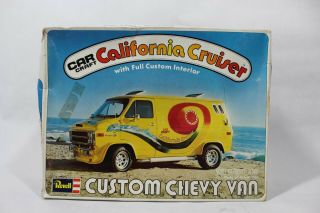 Vtg Revell Car Craft California Cruiser Custom Chevy Van 1/25 Scale Model Kit