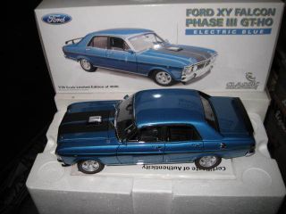 Classic 1/18 Ford Falcon Xy Gt - Ho Phase Iii Electric Blue 18288 Hard To Find