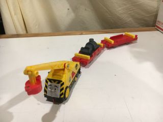 Motorized Kevin The Crane With Flatbed Cars For Thomas And Friends Trackmaster