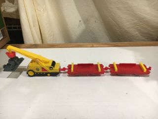 Motorized Kevin the Crane with Flatbed Cars for Thomas and Friends Trackmaster 2