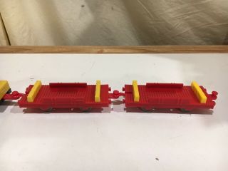 Motorized Kevin the Crane with Flatbed Cars for Thomas and Friends Trackmaster 4