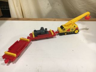 Motorized Kevin the Crane with Flatbed Cars for Thomas and Friends Trackmaster 5