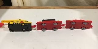 Motorized Kevin the Crane with Flatbed Cars for Thomas and Friends Trackmaster 7