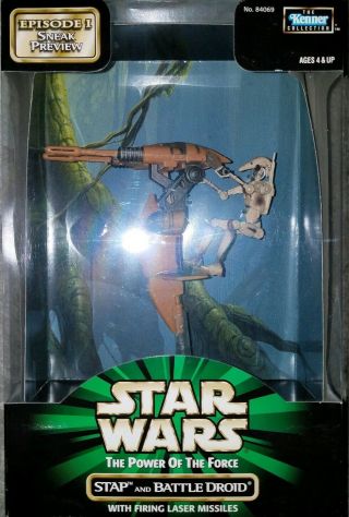 Star Wars Stap And Battle Droid Kenner Power Of The Force Action Figure Episode1