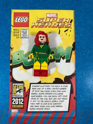 Lego 2012 Sdcc / Comic Con Exclusive Marvel X - Men Phoenix Minifigure