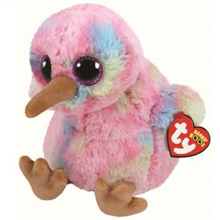 Kiwi Bird Ty Beanie Boos Plush Stuffed Animal 13 " Medium With Tags