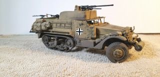 Built 1/35 Us Made Captured German White Half - Track Support Professionally Built