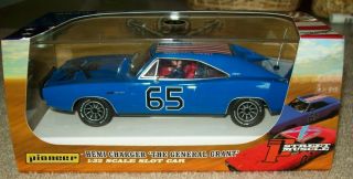 Pioneer 1/32 Scale General Grant Dodge Charger Crazy Blue Dpr W/ Key Fob Po94