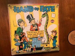 Vintage Fortune Telling Game Hand Of Fate 1941