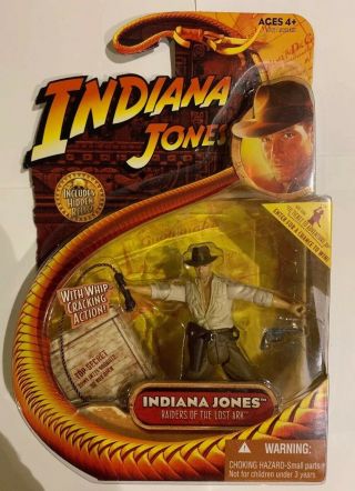 Indiana Jones,  Raiders Of The Lost Ark,  Gi Joe,  Whip - Cracking Action,  Mosc