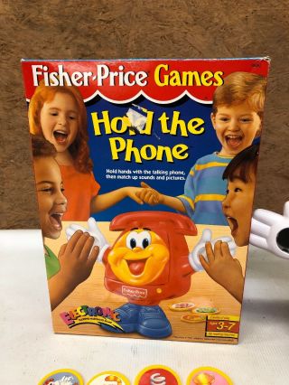 1995 Fisher Price Hold the Phone Electronic Talking Matching Game Complete w/Box 4